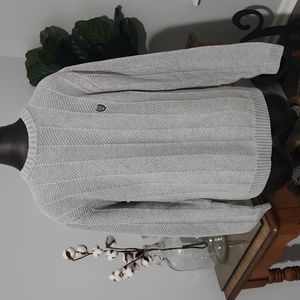 Chaps mens cable knit sweater,  gray,  size Medium,  excellent condition